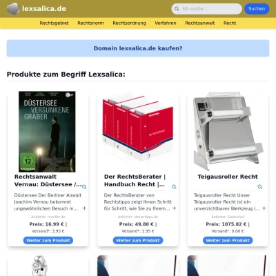 Screenshot lexsalica.de