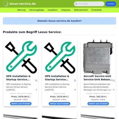 Screenshot lexus-service.de