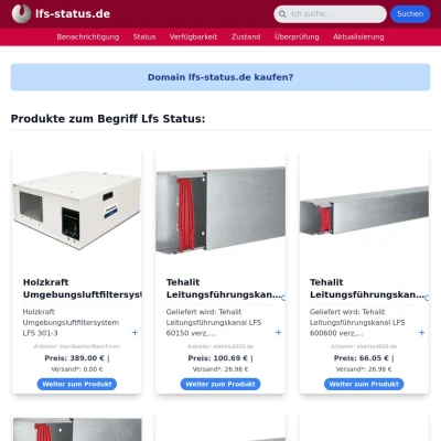 Screenshot lfs-status.de