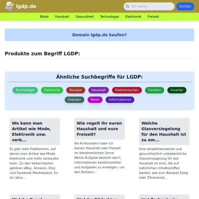 Screenshot lgdp.de