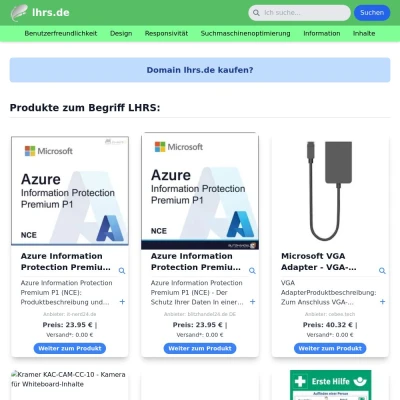 Screenshot lhrs.de