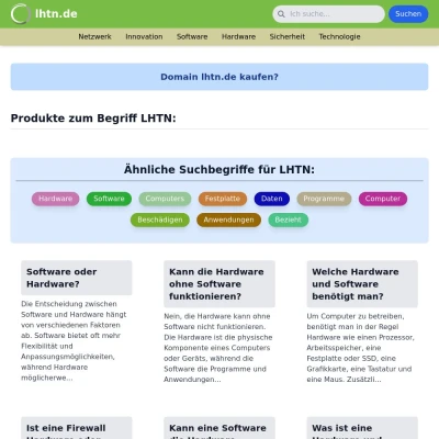 Screenshot lhtn.de