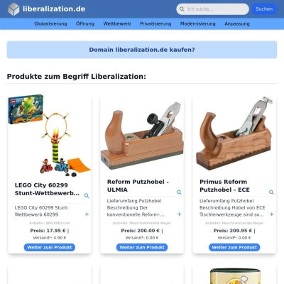 Screenshot liberalization.de