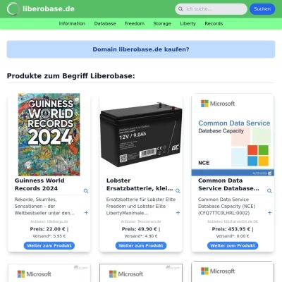 Screenshot liberobase.de