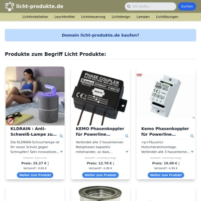 Screenshot licht-produkte.de