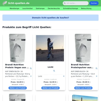 Screenshot licht-quellen.de
