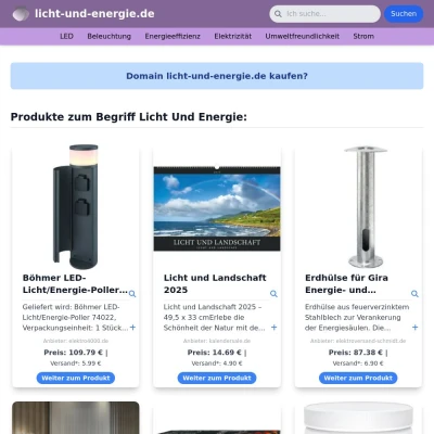 Screenshot licht-und-energie.de