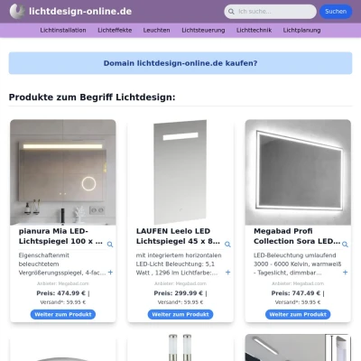 Screenshot lichtdesign-online.de