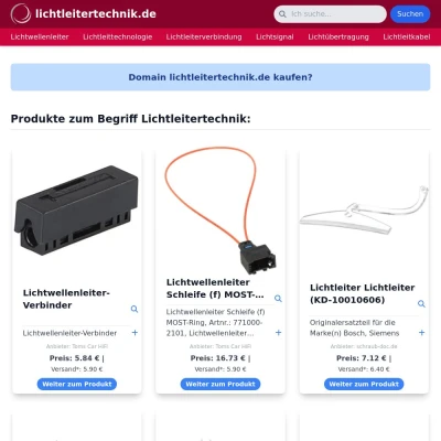 Screenshot lichtleitertechnik.de