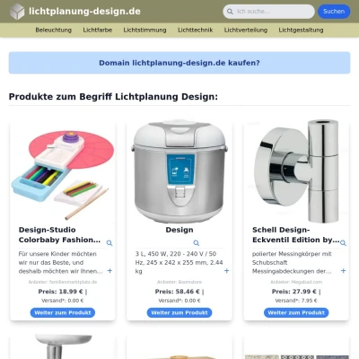Screenshot lichtplanung-design.de