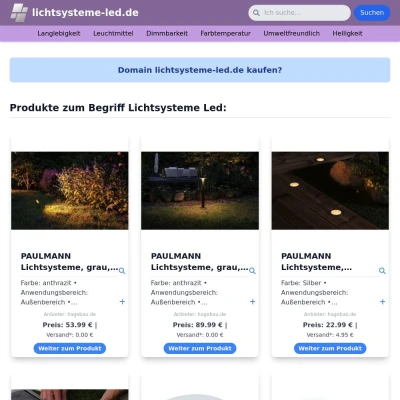 Screenshot lichtsysteme-led.de