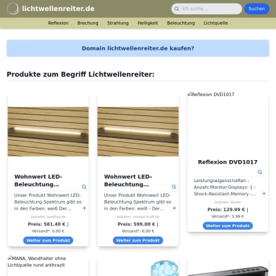 Screenshot lichtwellenreiter.de