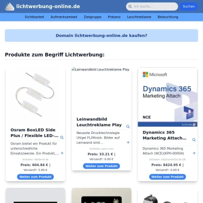 Screenshot lichtwerbung-online.de