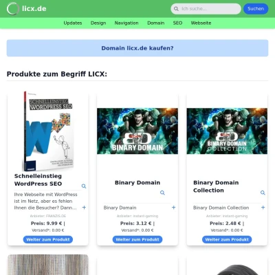 Screenshot licx.de