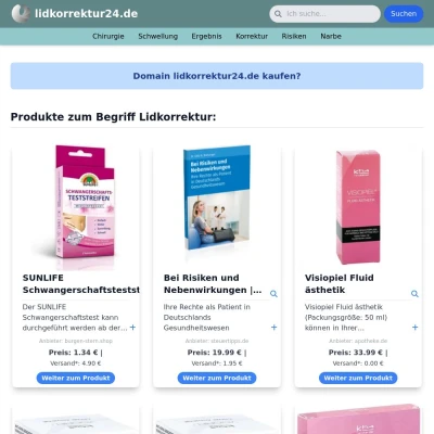 Screenshot lidkorrektur24.de