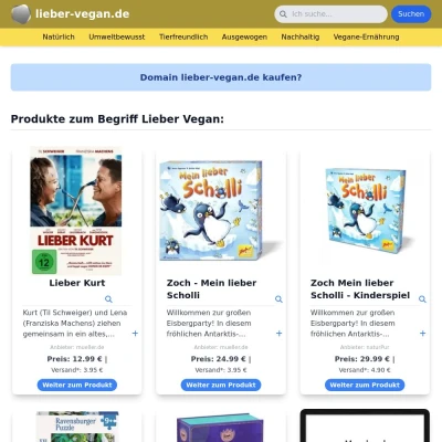 Screenshot lieber-vegan.de