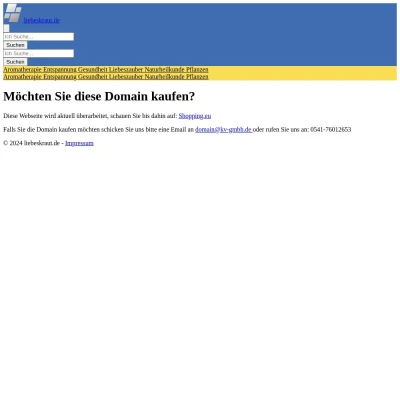 Screenshot liebeskraut.de