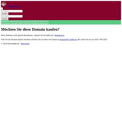 Screenshot liebesobjekt.de