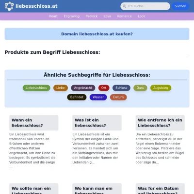 Screenshot liebesschloss.at