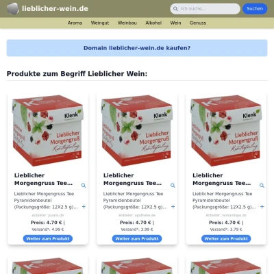 Screenshot lieblicher-wein.de