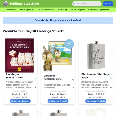 Screenshot lieblings-stueck.de