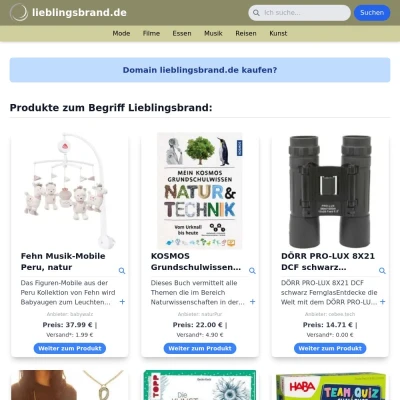 Screenshot lieblingsbrand.de