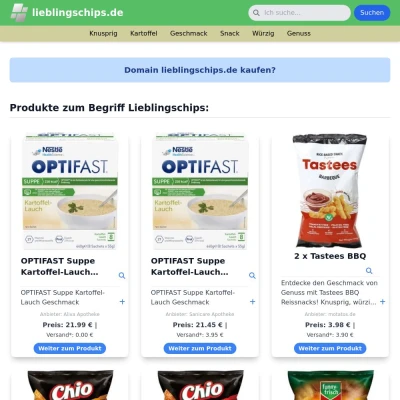 Screenshot lieblingschips.de