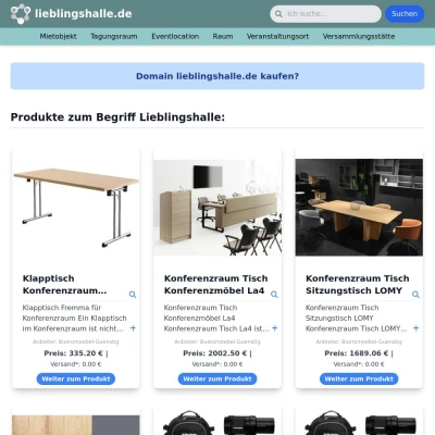 Screenshot lieblingshalle.de