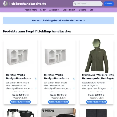 Screenshot lieblingshandtasche.de