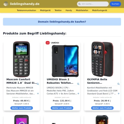 Screenshot lieblingshandy.de