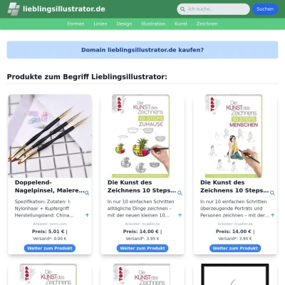 Screenshot lieblingsillustrator.de