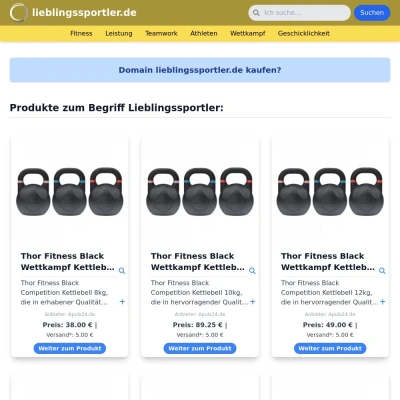 Screenshot lieblingssportler.de