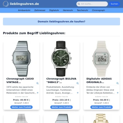 Screenshot lieblingsuhren.de