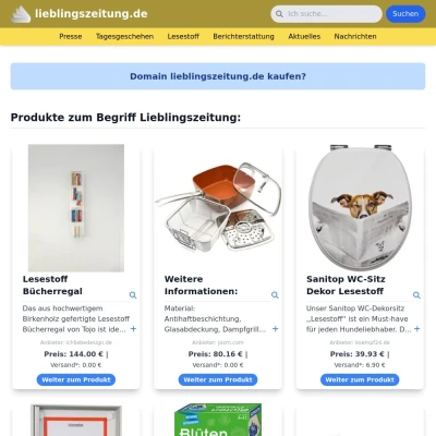 Screenshot lieblingszeitung.de