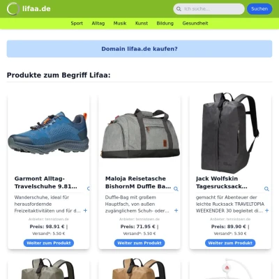 Screenshot lifaa.de