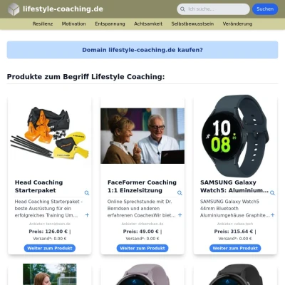 Screenshot lifestyle-coaching.de