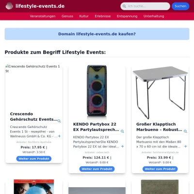 Screenshot lifestyle-events.de