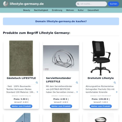 Screenshot lifestyle-germany.de