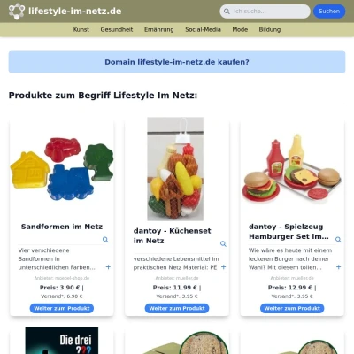 Screenshot lifestyle-im-netz.de