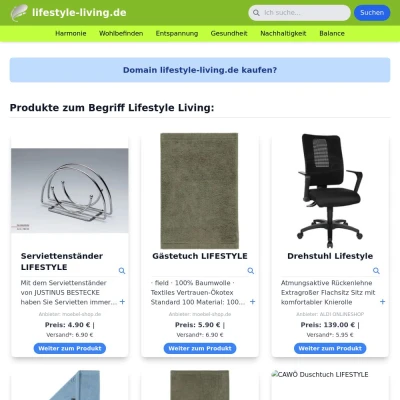 Screenshot lifestyle-living.de