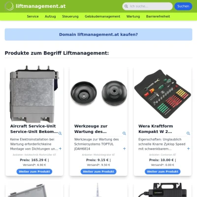 Screenshot liftmanagement.at