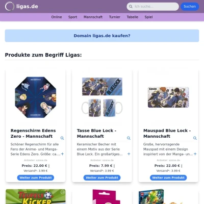 Screenshot ligas.de