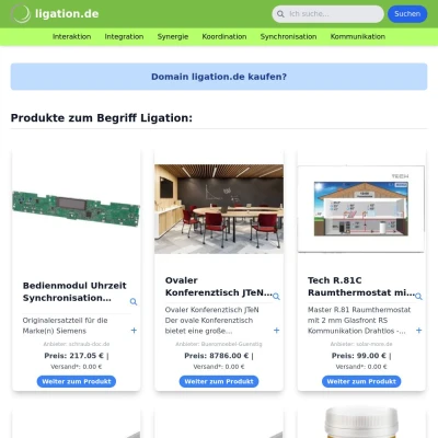 Screenshot ligation.de