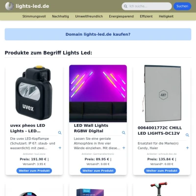 Screenshot lights-led.de