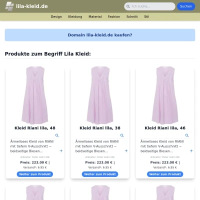 Screenshot lila-kleid.de