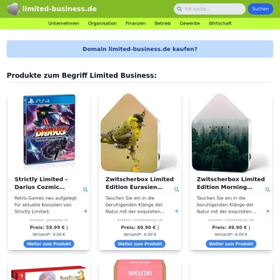 Screenshot limited-business.de