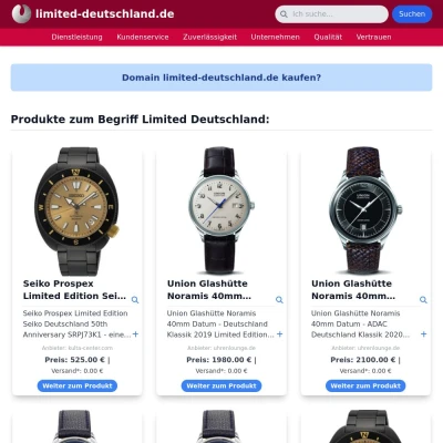 Screenshot limited-deutschland.de