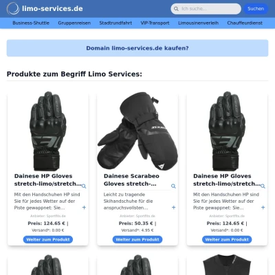 Screenshot limo-services.de