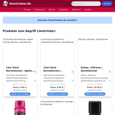 Screenshot limotrinker.de