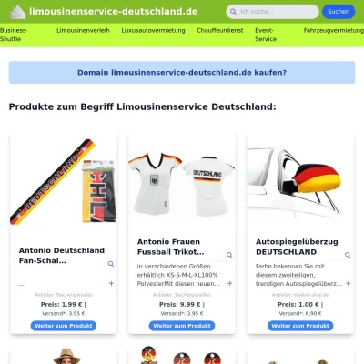 Screenshot limousinenservice-deutschland.de